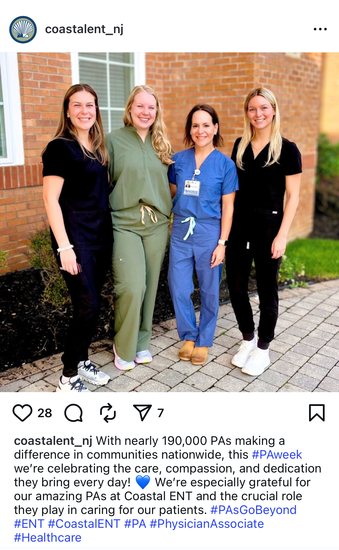 Instagram Post — Physician Assistant Week