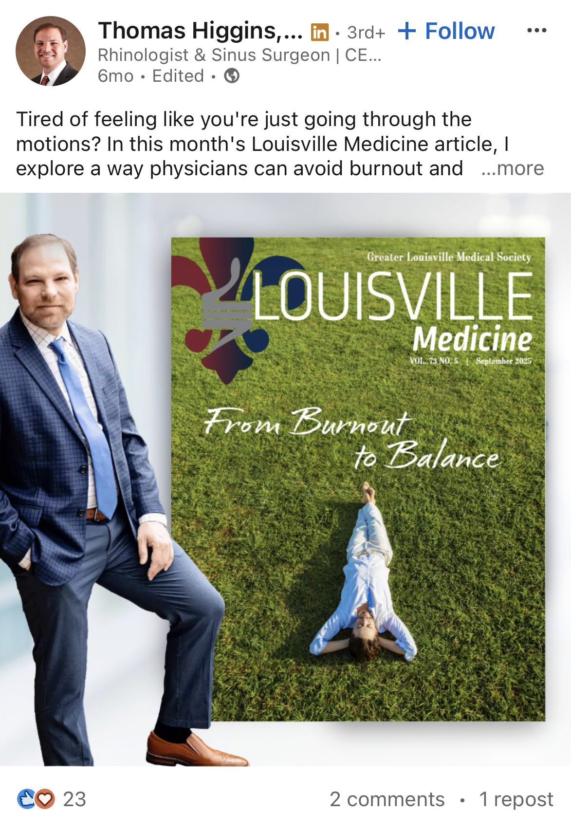 LinkedIn Post — Magazine Feature